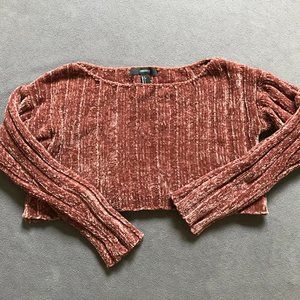 Luscious cocoa chenille sweater